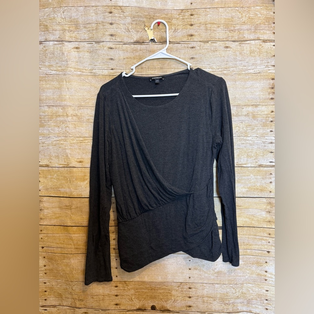 🩷2/$10  Express Black Long Sleeve Blouse Sz. L